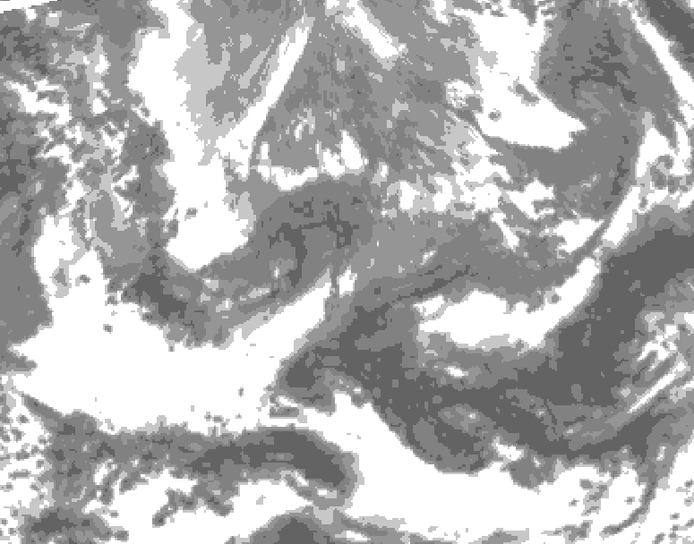 GDPS total cloud 192 hour forecast chart for Canada based on 2026/04/22 1200Z data