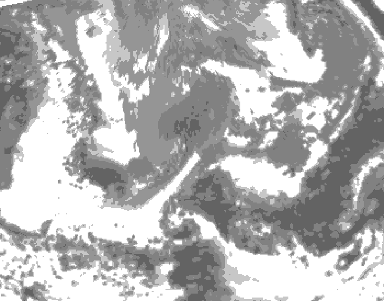 GDPS total cloud 204 hour forecast chart for Canada based on 2026/04/22 1200Z data