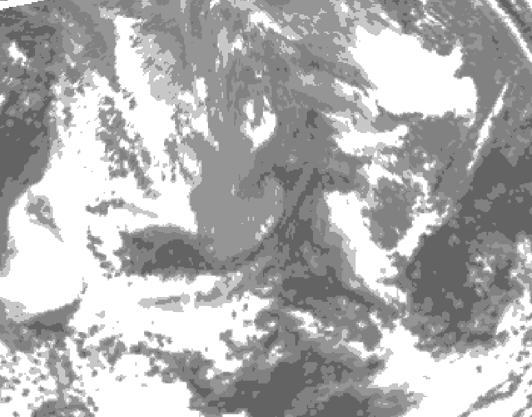 GDPS total cloud 216 hour forecast chart for Canada based on 2026/04/22 1200Z data