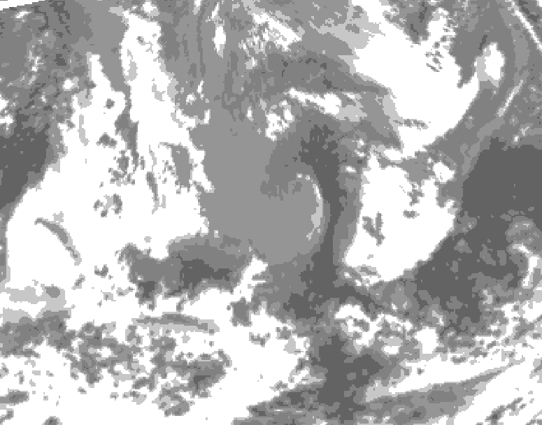 GDPS total cloud 228 hour forecast chart for Canada based on 2026/04/22 1200Z data