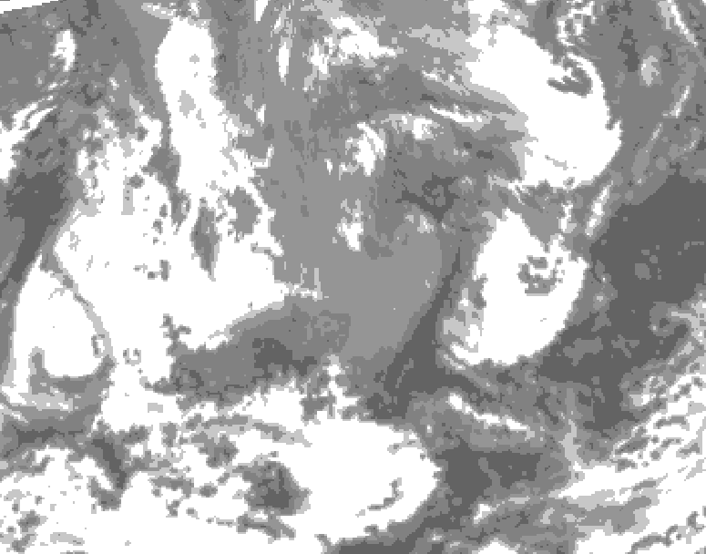 GDPS total cloud 234 hour forecast chart for Canada based on 2026/04/22 1200Z data