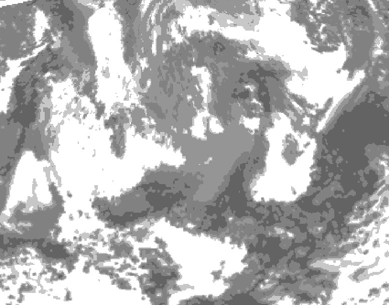 GDPS total cloud 240 hour forecast chart for Canada based on 2026/04/22 1200Z data