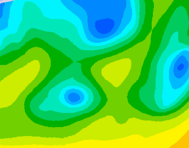 GDPS 500 millibar geopotential height 060 hour forecast chart for Canada based on 2026/04/23 0000Z data
