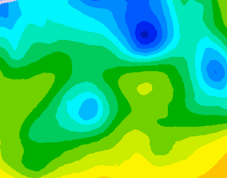 GDPS 500 millibar geopotential height 078 hour forecast chart for Canada based on 2026/04/23 0000Z data