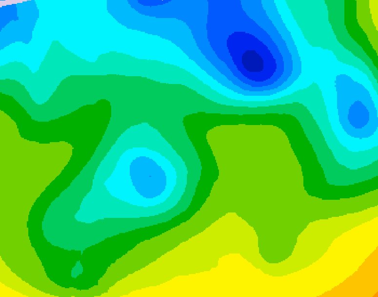 GDPS 500 millibar geopotential height 084 hour forecast chart for Canada based on 2026/04/23 0000Z data