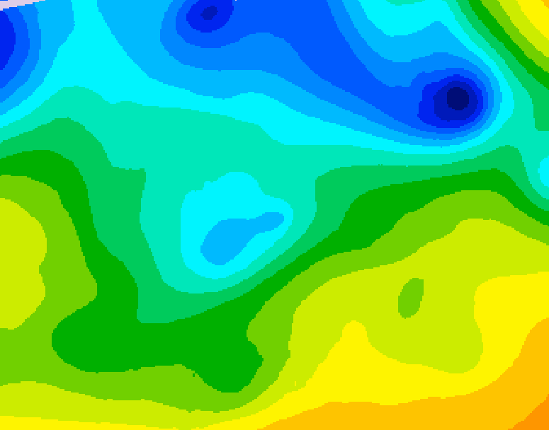 GDPS 500 millibar geopotential height 108 hour forecast chart for Canada based on 2026/04/23 0000Z data