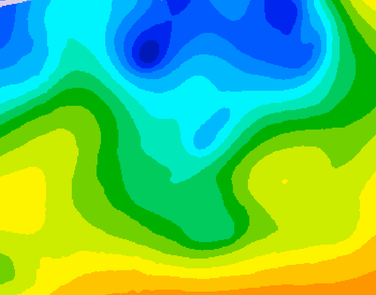 GDPS 500 millibar geopotential height 144 hour forecast chart for Canada based on 2026/04/23 0000Z data