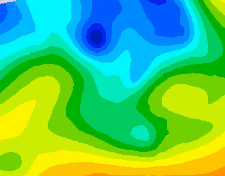 GDPS 500 millibar geopotential height 156 hour forecast chart for Canada based on 2026/04/23 0000Z data