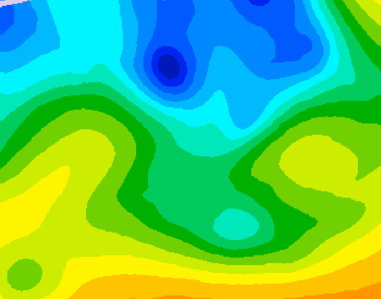 GDPS 500 millibar geopotential height 162 hour forecast chart for Canada based on 2026/04/23 0000Z data