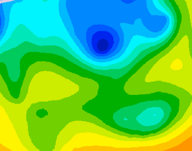 GDPS 500 millibar geopotential height 192 hour forecast chart for Canada based on 2026/04/23 0000Z data