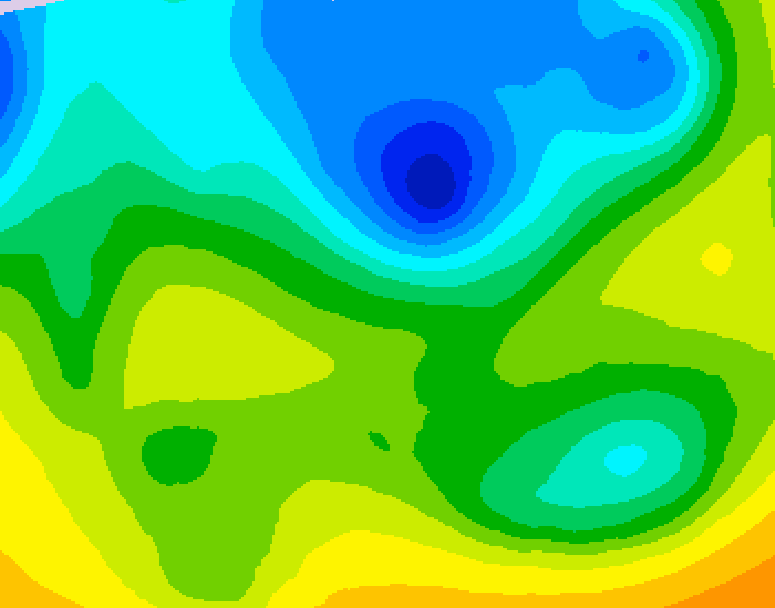 GDPS 500 millibar geopotential height 198 hour forecast chart for Canada based on 2026/04/23 0000Z data
