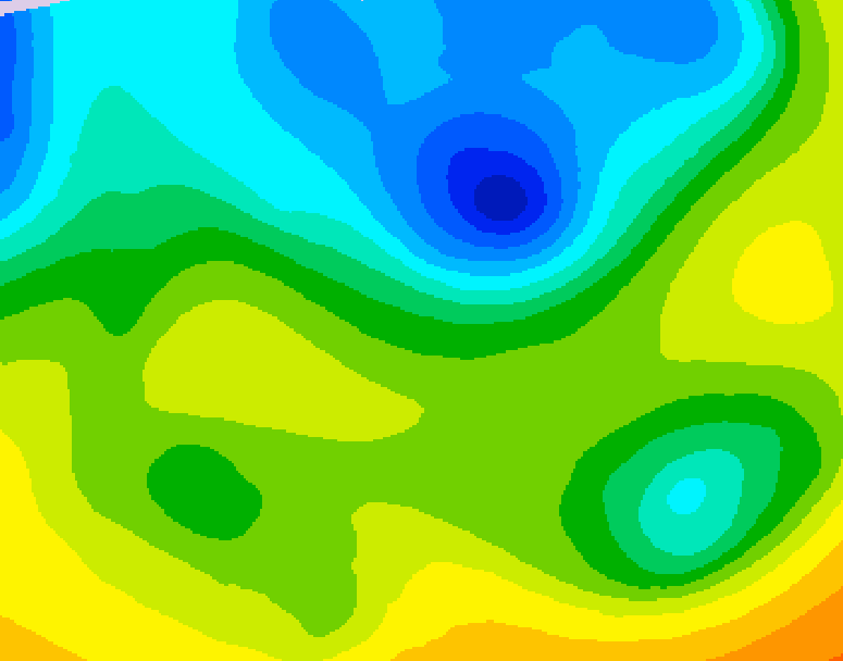 GDPS 500 millibar geopotential height 210 hour forecast chart for Canada based on 2026/04/23 0000Z data