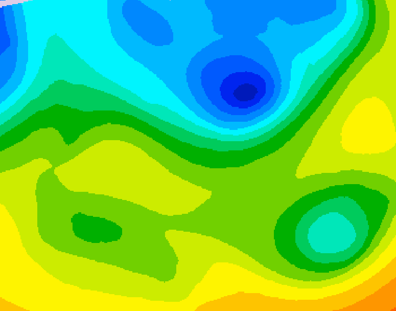 GDPS 500 millibar geopotential height 216 hour forecast chart for Canada based on 2026/04/23 0000Z data