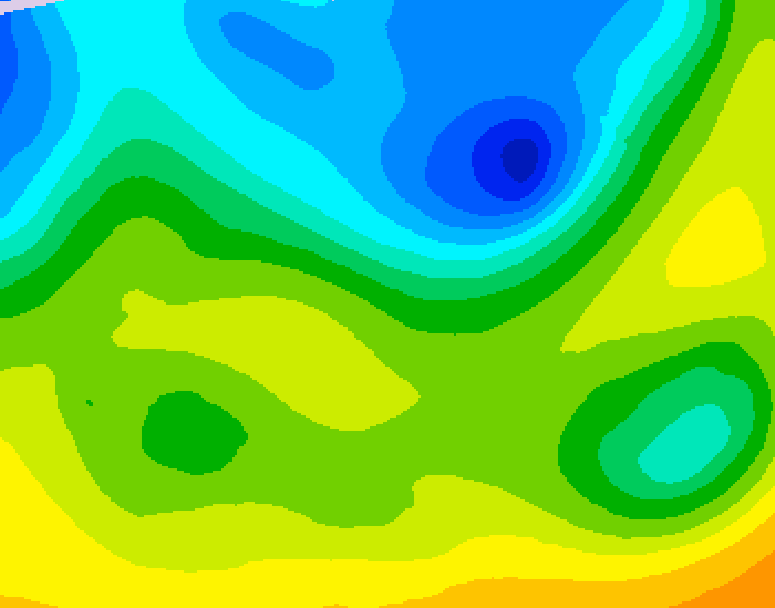 GDPS 500 millibar geopotential height 228 hour forecast chart for Canada based on 2026/04/23 0000Z data