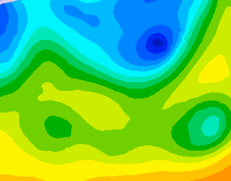 GDPS 500 millibar geopotential height 234 hour forecast chart for Canada based on 2026/04/23 0000Z data