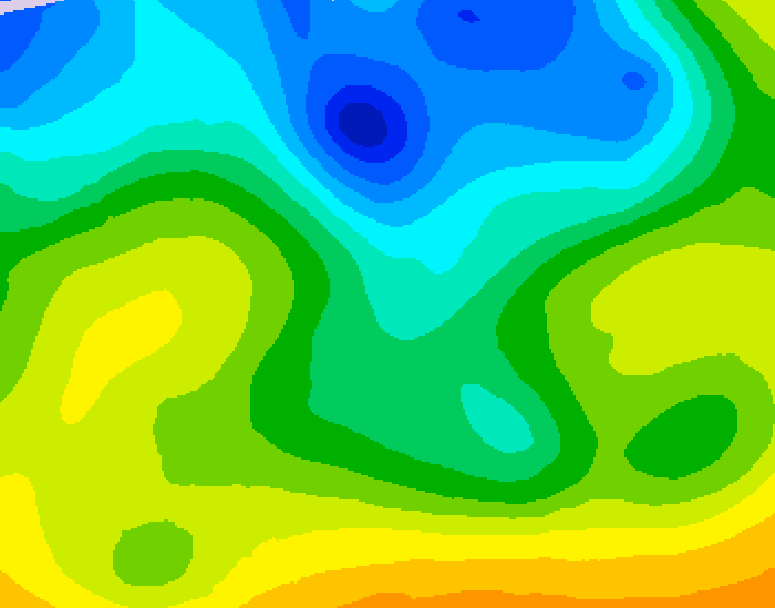GDPS 500 millibar geopotential height 156 hour forecast chart for Canada based on 2026/04/23 1200Z data
