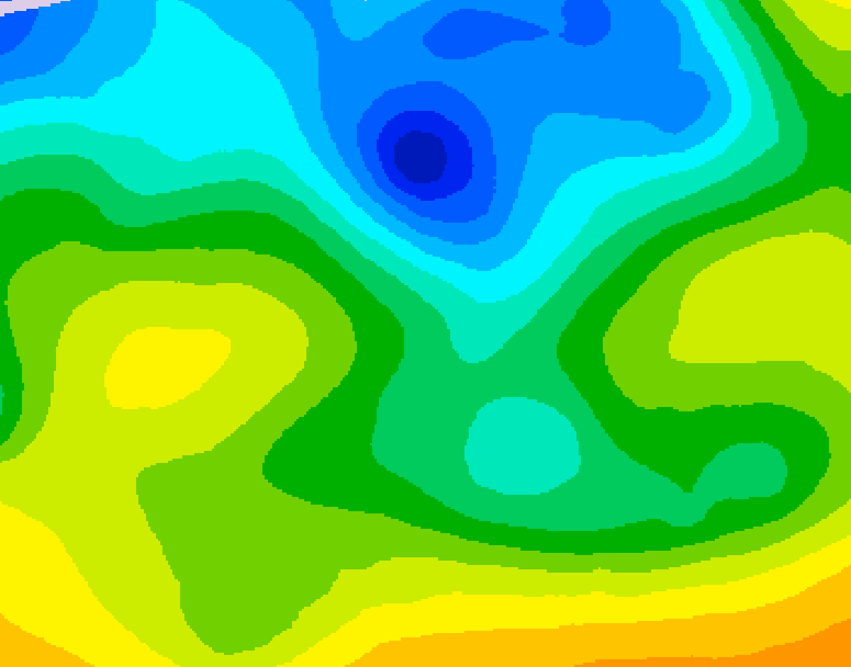 GDPS 500 millibar geopotential height 168 hour forecast chart for Canada based on 2026/04/23 1200Z data