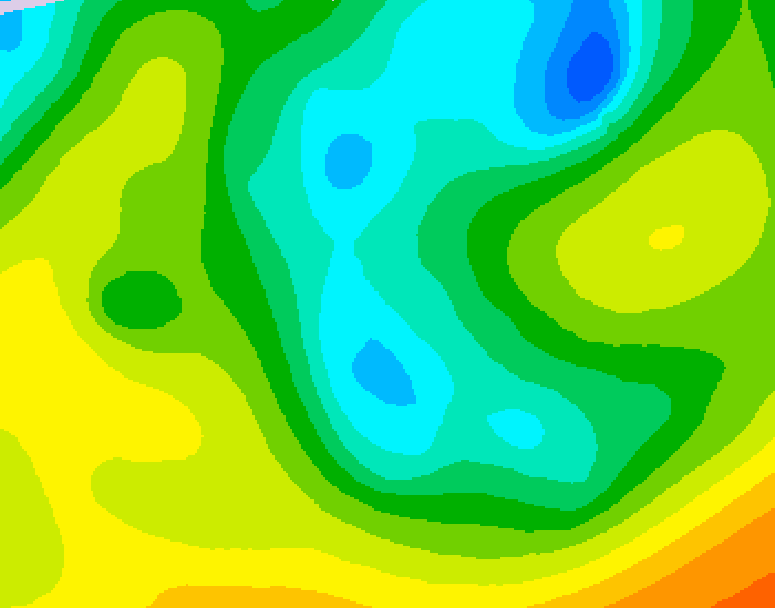 GDPS 500 millibar geopotential height 240 hour forecast chart for Canada based on 2026/04/23 1200Z data