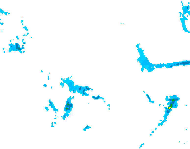 GDPS precipitation 012 hour forecast chart for Canada based on 2026/04/23 0000Z data