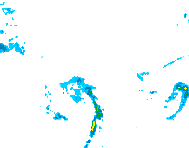 GDPS precipitation 024 hour forecast chart for Canada based on 2026/04/23 0000Z data
