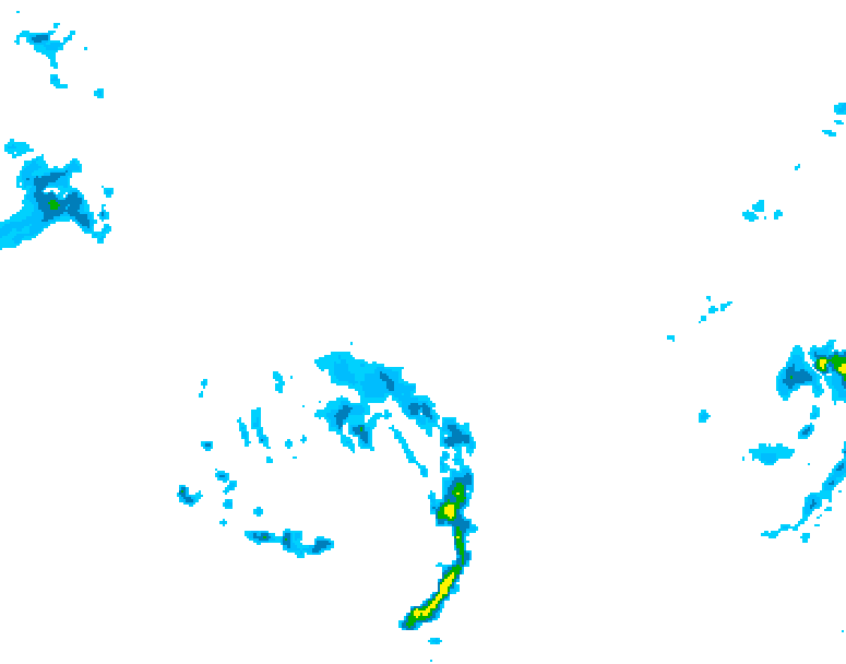 GDPS precipitation 030 hour forecast chart for Canada based on 2026/04/23 0000Z data