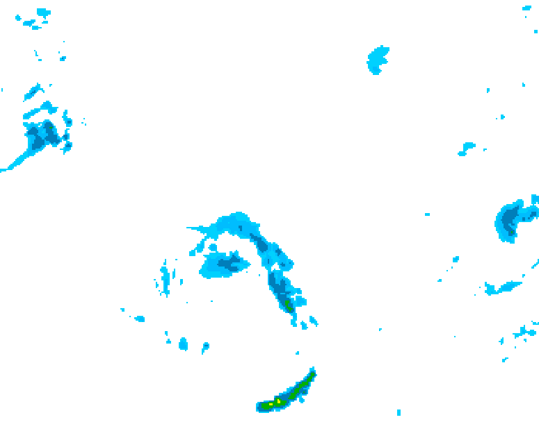 GDPS precipitation 036 hour forecast chart for Canada based on 2026/04/23 0000Z data