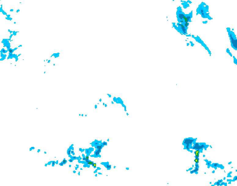 GDPS precipitation 096 hour forecast chart for Canada based on 2026/04/23 0000Z data