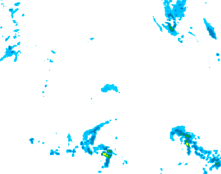GDPS precipitation 102 hour forecast chart for Canada based on 2026/04/23 0000Z data
