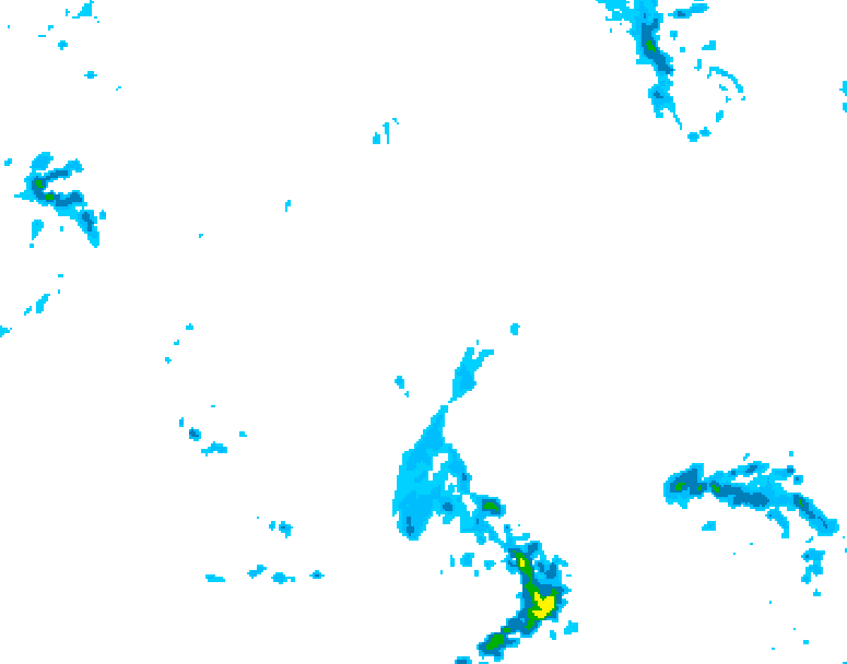 GDPS precipitation 126 hour forecast chart for Canada based on 2026/04/23 0000Z data
