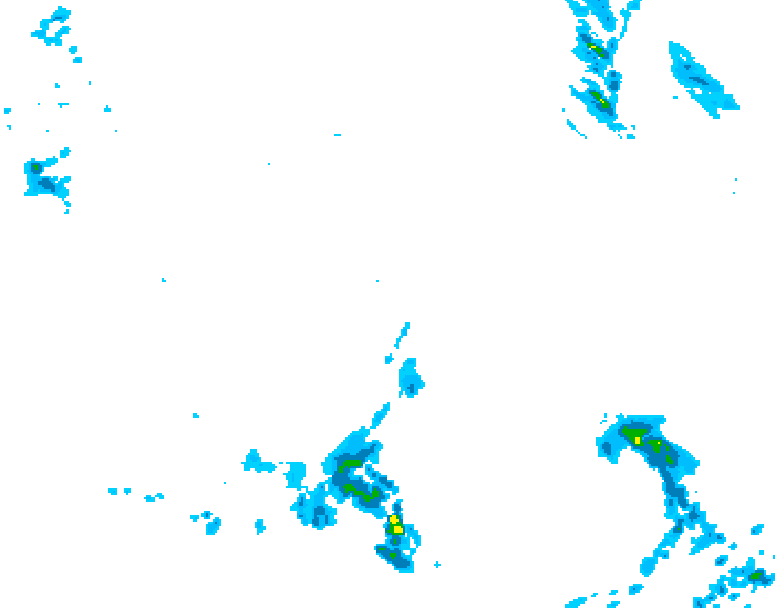 GDPS precipitation 096 hour forecast chart for Canada based on 2026/04/23 1200Z data