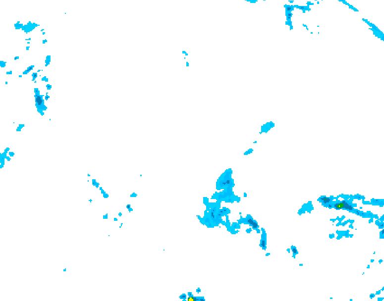GDPS precipitation 132 hour forecast chart for Canada based on 2026/04/23 1200Z data