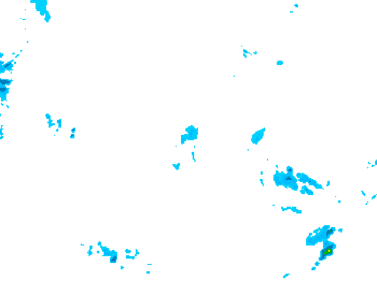 GDPS precipitation 222 hour forecast chart for Canada based on 2026/04/23 1200Z data