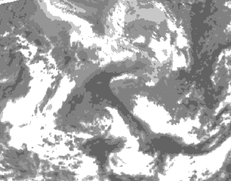 GDPS total cloud 066 hour forecast chart for Canada based on 2026/04/23 0000Z data