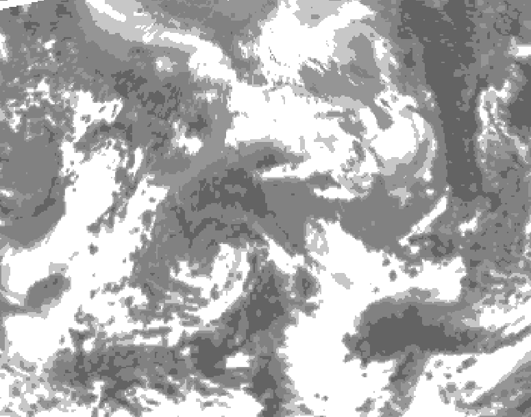 GDPS total cloud 078 hour forecast chart for Canada based on 2026/04/23 0000Z data