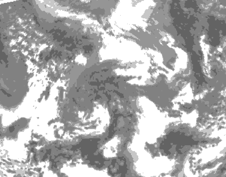 GDPS total cloud 084 hour forecast chart for Canada based on 2026/04/23 0000Z data