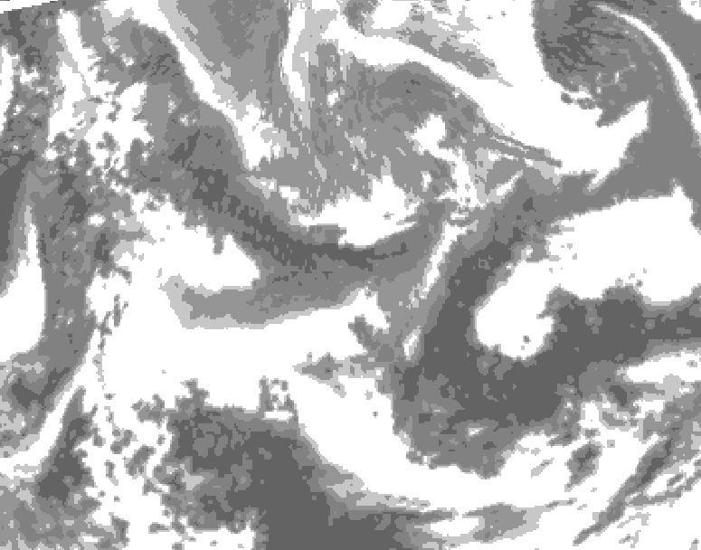 GDPS total cloud 198 hour forecast chart for Canada based on 2026/04/23 0000Z data