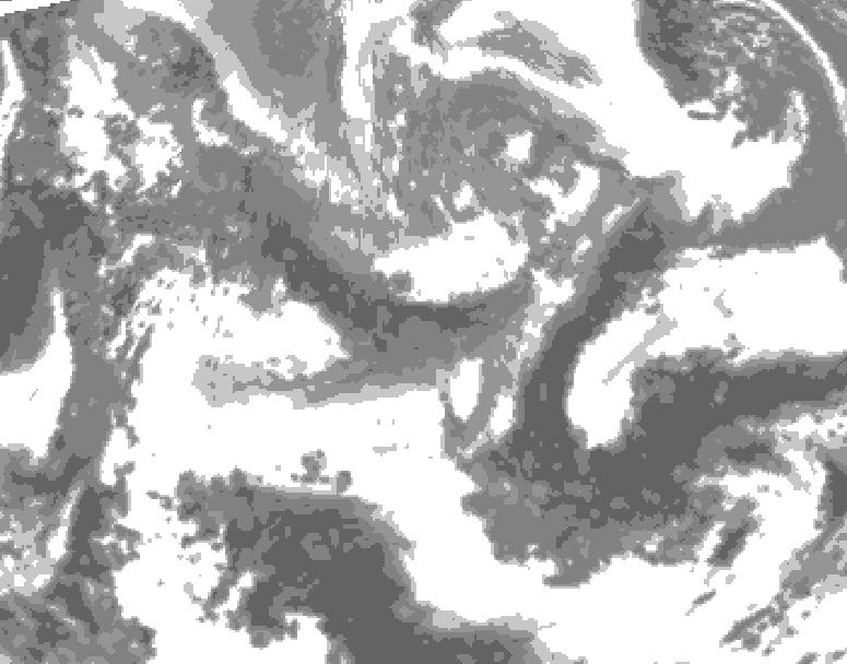 GDPS total cloud 204 hour forecast chart for Canada based on 2026/04/23 0000Z data