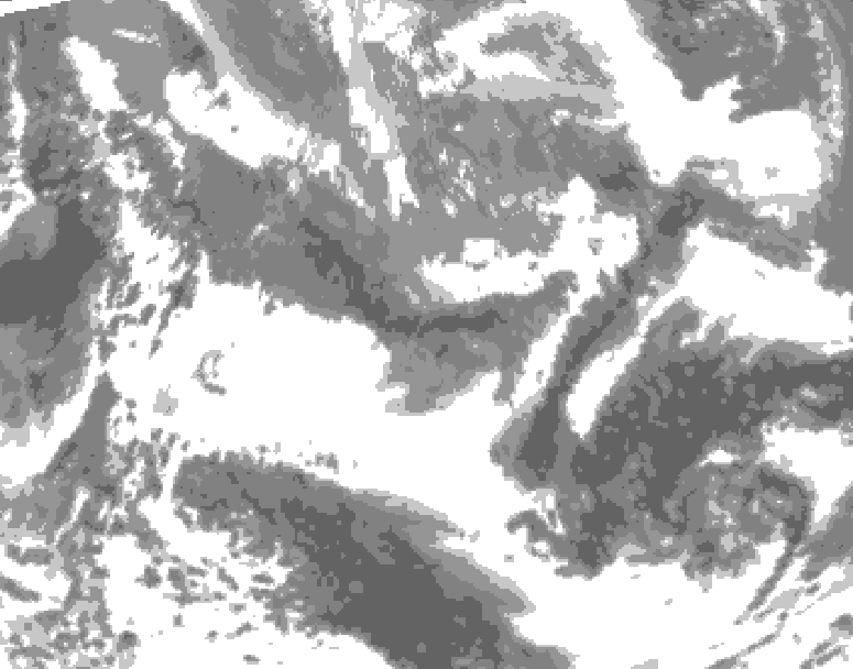 GDPS total cloud 216 hour forecast chart for Canada based on 2026/04/23 0000Z data