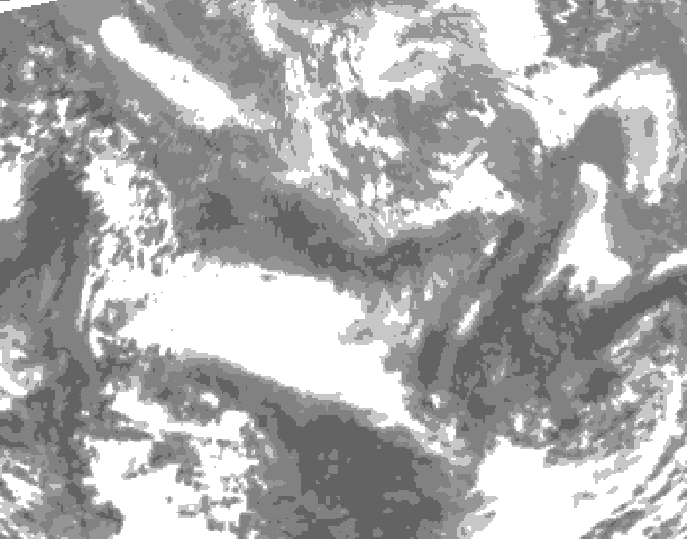 GDPS total cloud 228 hour forecast chart for Canada based on 2026/04/23 0000Z data