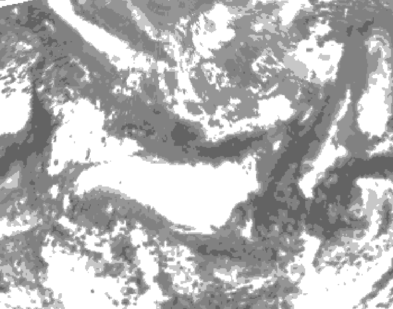 GDPS total cloud 240 hour forecast chart for Canada based on 2026/04/23 0000Z data