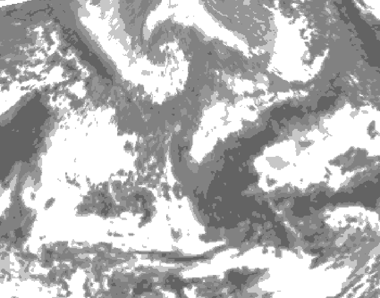 GDPS total cloud 144 hour forecast chart for Canada based on 2026/04/23 1200Z data