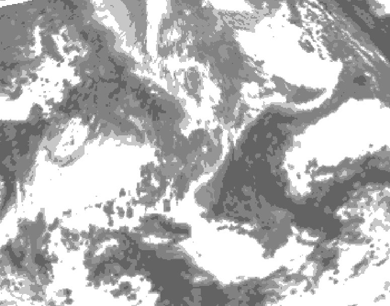 GDPS total cloud 168 hour forecast chart for Canada based on 2026/04/23 1200Z data