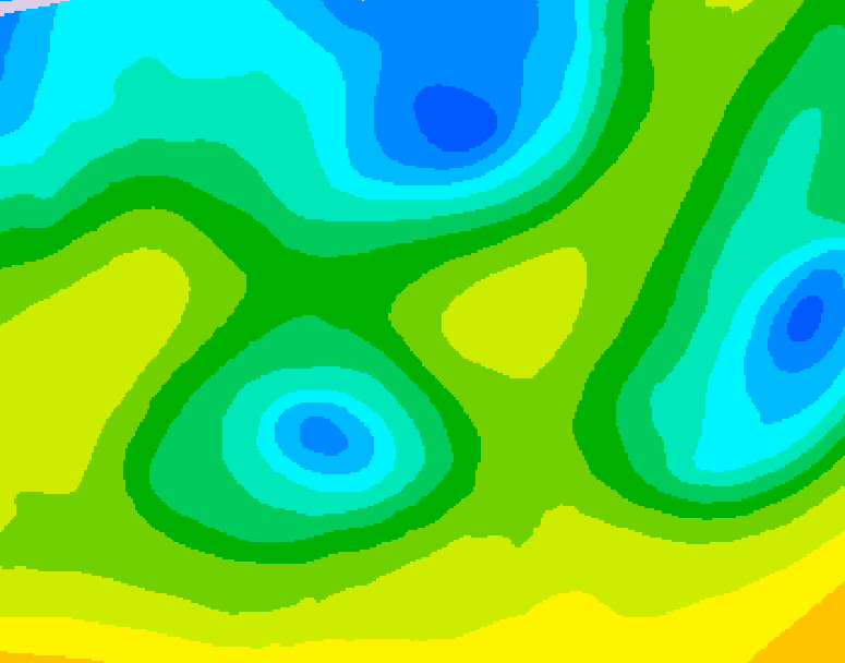 GDPS 500 millibar geopotential height 030 hour forecast chart for Canada based on 2026/04/24 0000Z data