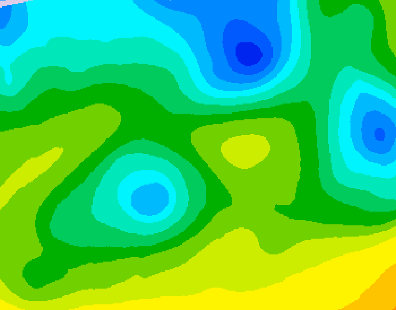 GDPS 500 millibar geopotential height 048 hour forecast chart for Canada based on 2026/04/24 0000Z data