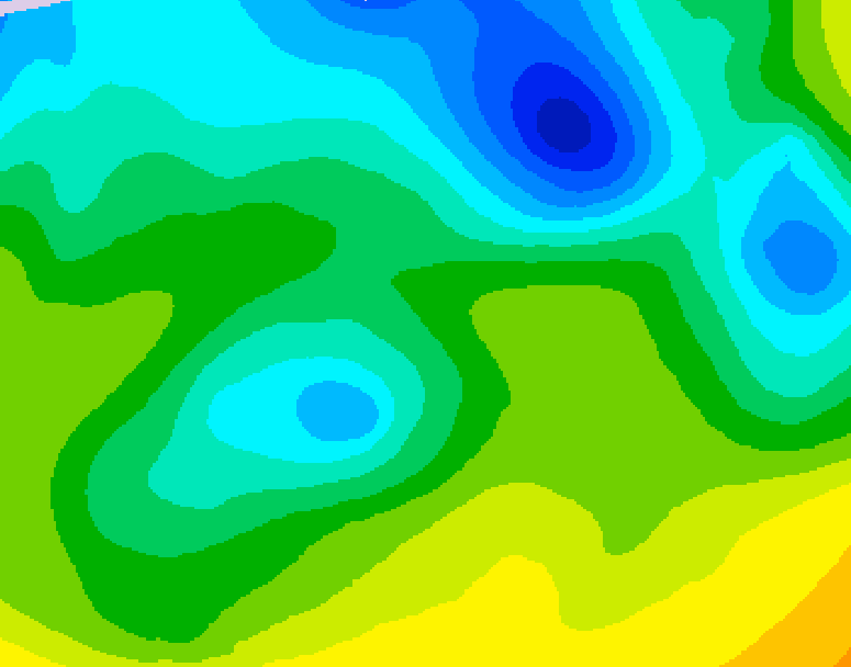 GDPS 500 millibar geopotential height 060 hour forecast chart for Canada based on 2026/04/24 0000Z data