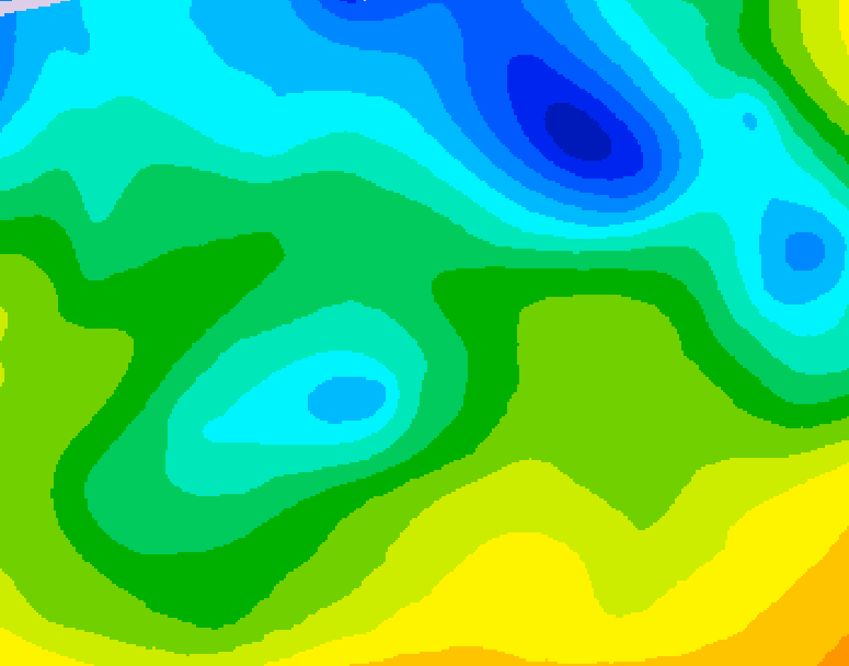 GDPS 500 millibar geopotential height 066 hour forecast chart for Canada based on 2026/04/24 0000Z data