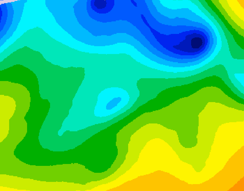 GDPS 500 millibar geopotential height 084 hour forecast chart for Canada based on 2026/04/24 0000Z data