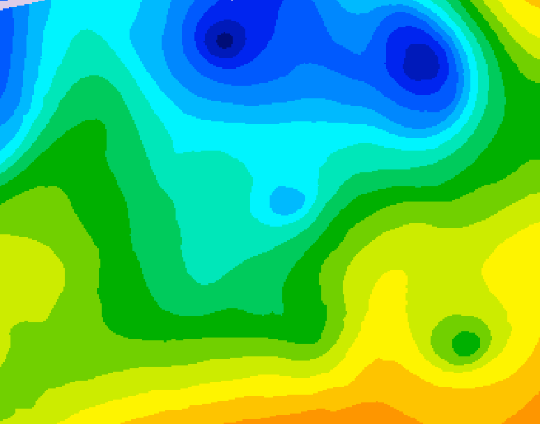 GDPS 500 millibar geopotential height 108 hour forecast chart for Canada based on 2026/04/24 0000Z data