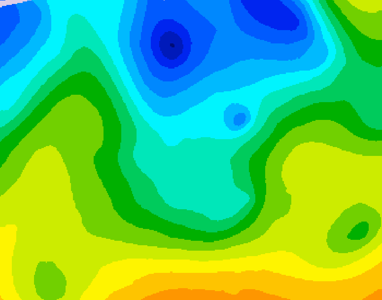 GDPS 500 millibar geopotential height 132 hour forecast chart for Canada based on 2026/04/24 0000Z data
