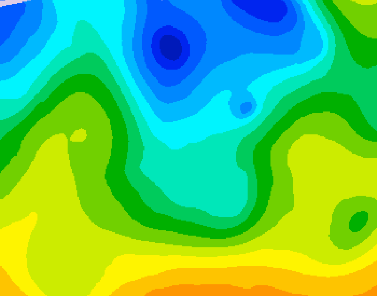 GDPS 500 millibar geopotential height 138 hour forecast chart for Canada based on 2026/04/24 0000Z data